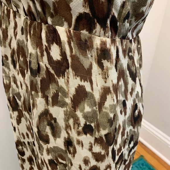 J. Crew Collection Silk Ruffle Leopard Dress - Picture 9 of 15
